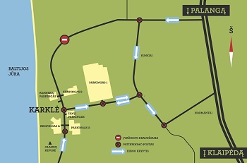 Karklė 2015. Eismo schema.